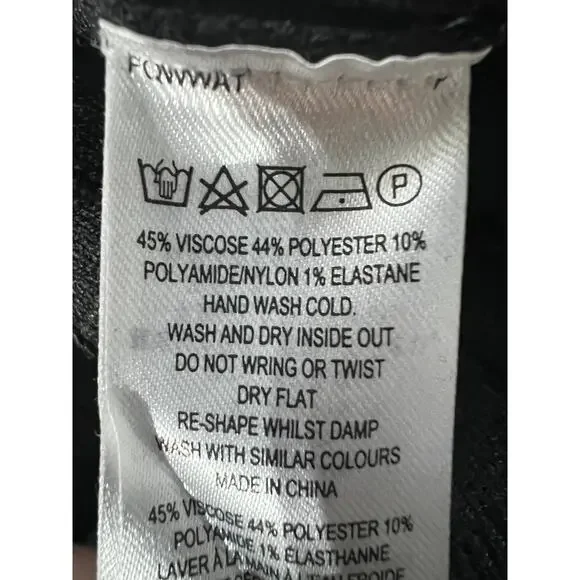 FRENCH CONNECTION WOMENS MEDIUM RIBBED KNIT LONG-SLEEVE DRESS CHARCOAL BLACK NEW - Picture 11 of 12